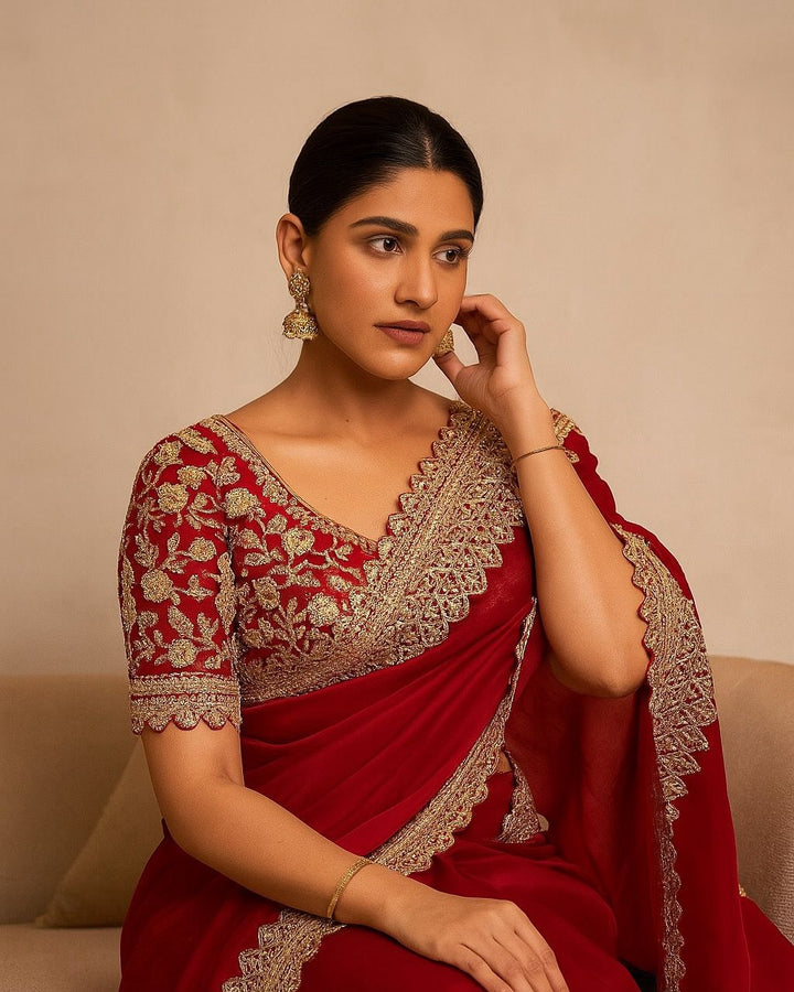 Grace of Dance Fancy Satin Silk Saree