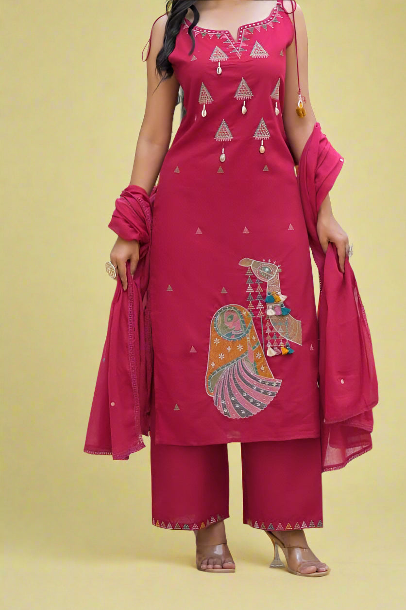 The Queen’s Reign Cotton Kurti Set