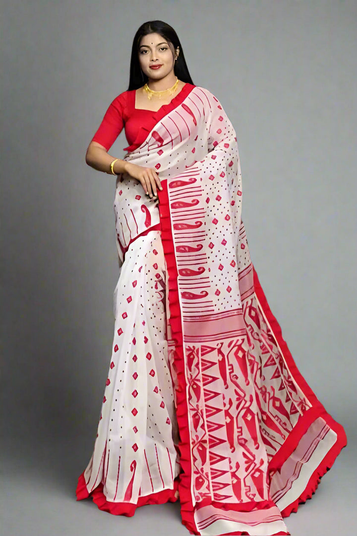 Boron Bela Dhakai Jamdani Saree