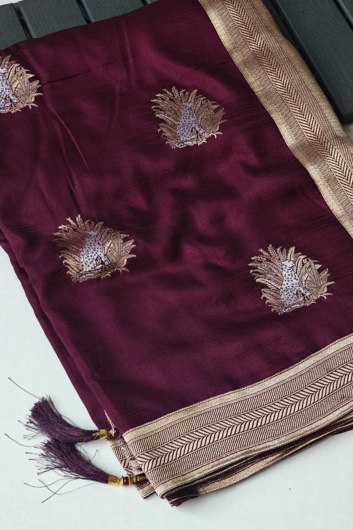 Wild Elegance Fancy Silk Saree