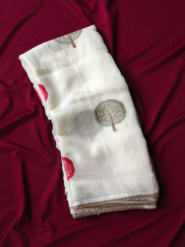 Exotic Drape Satin Georgette Silk Saree