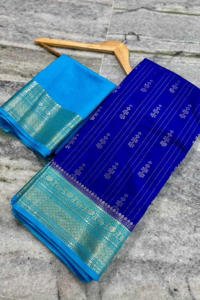 Beautiful Night Banarasi Silk Saree