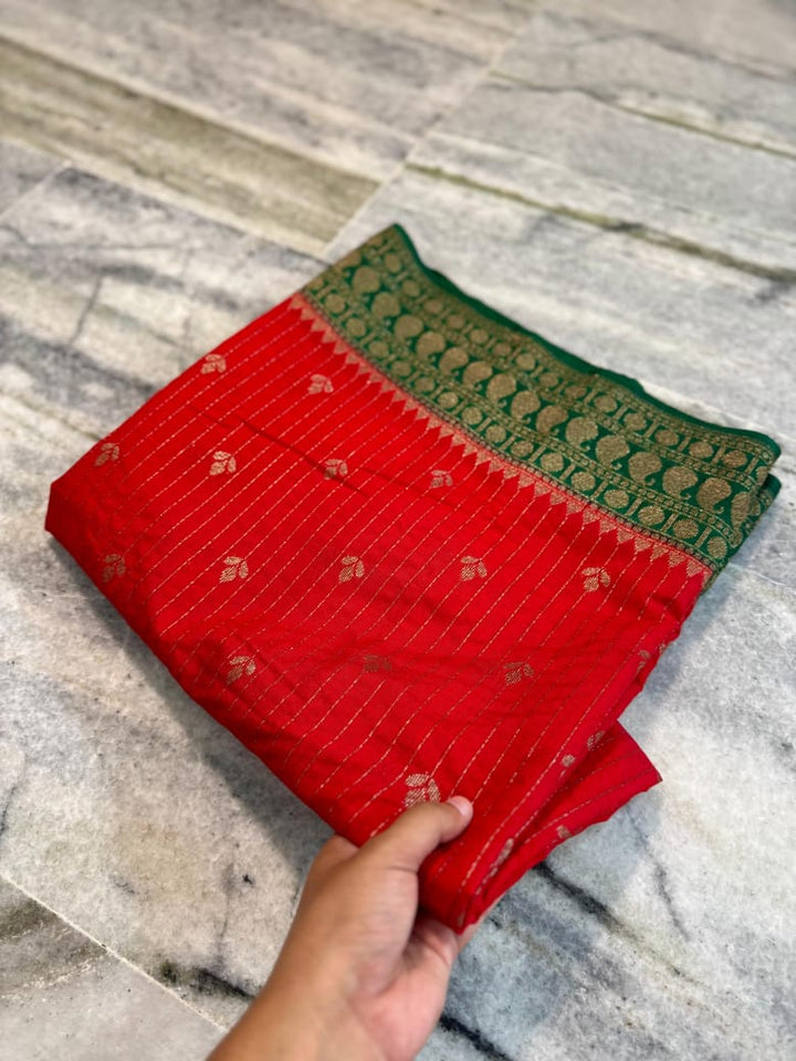 Beautiful Night Banarasi Silk Saree