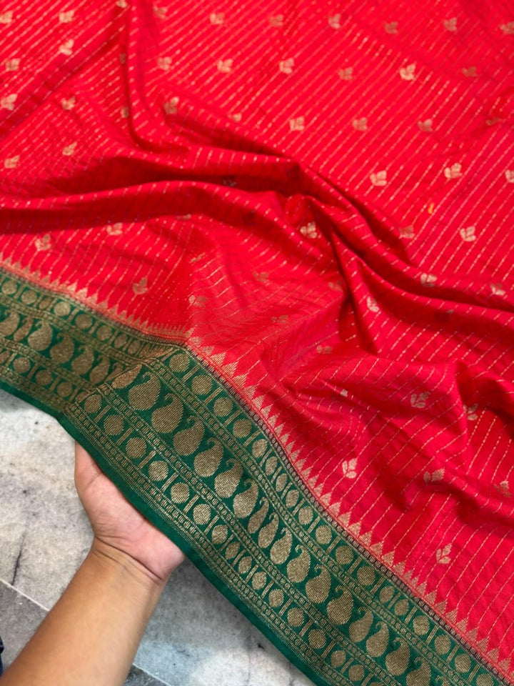 Beautiful Night Banarasi Silk Saree