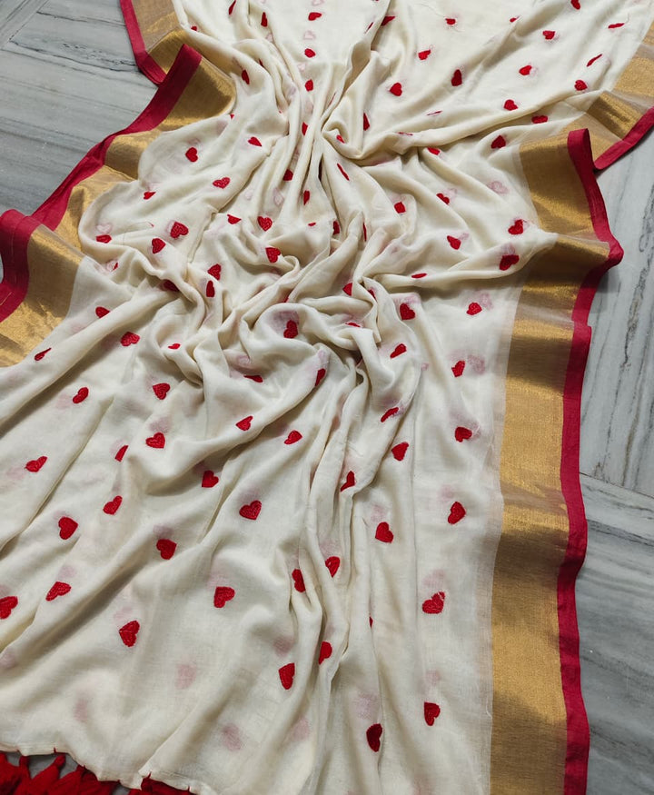 Love Sea Mul Cotton Saree