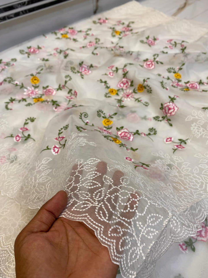 Beauty Of Seasons Kora Banarasi Organza Silk Saree