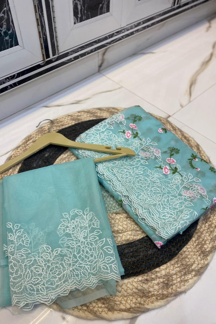 Beauty Of Seasons Kora Banarasi Organza Silk Saree