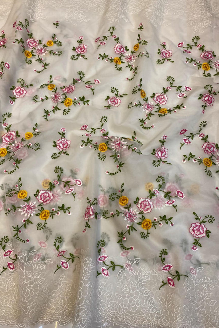 Beauty Of Seasons Kora Banarasi Organza Silk Saree