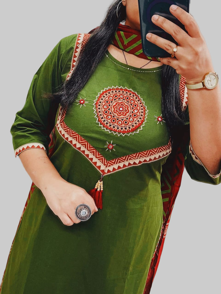 Dreamy Night Cotton Kurti Set