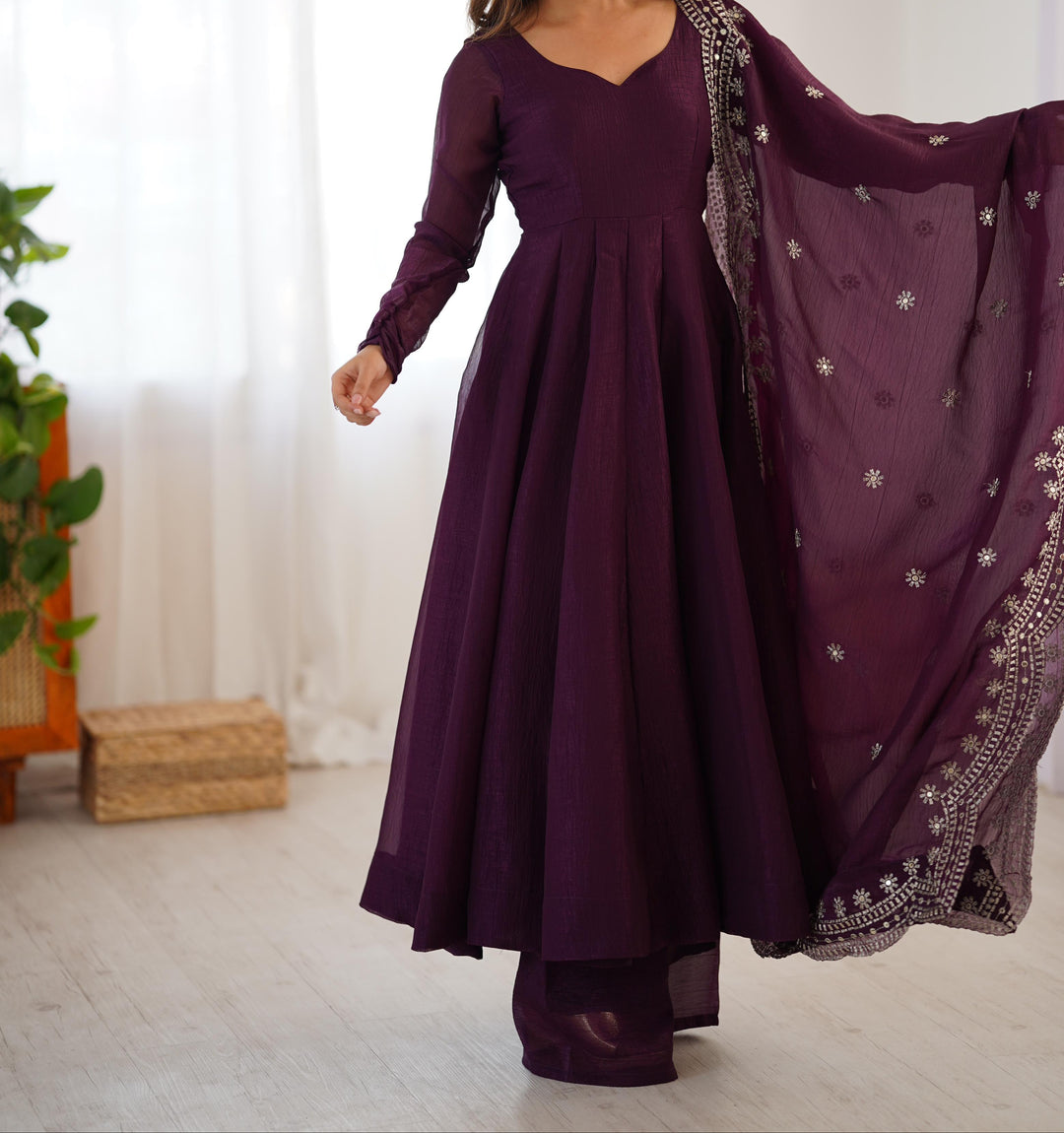 Nectar Wish Fancy Silk Gown Set