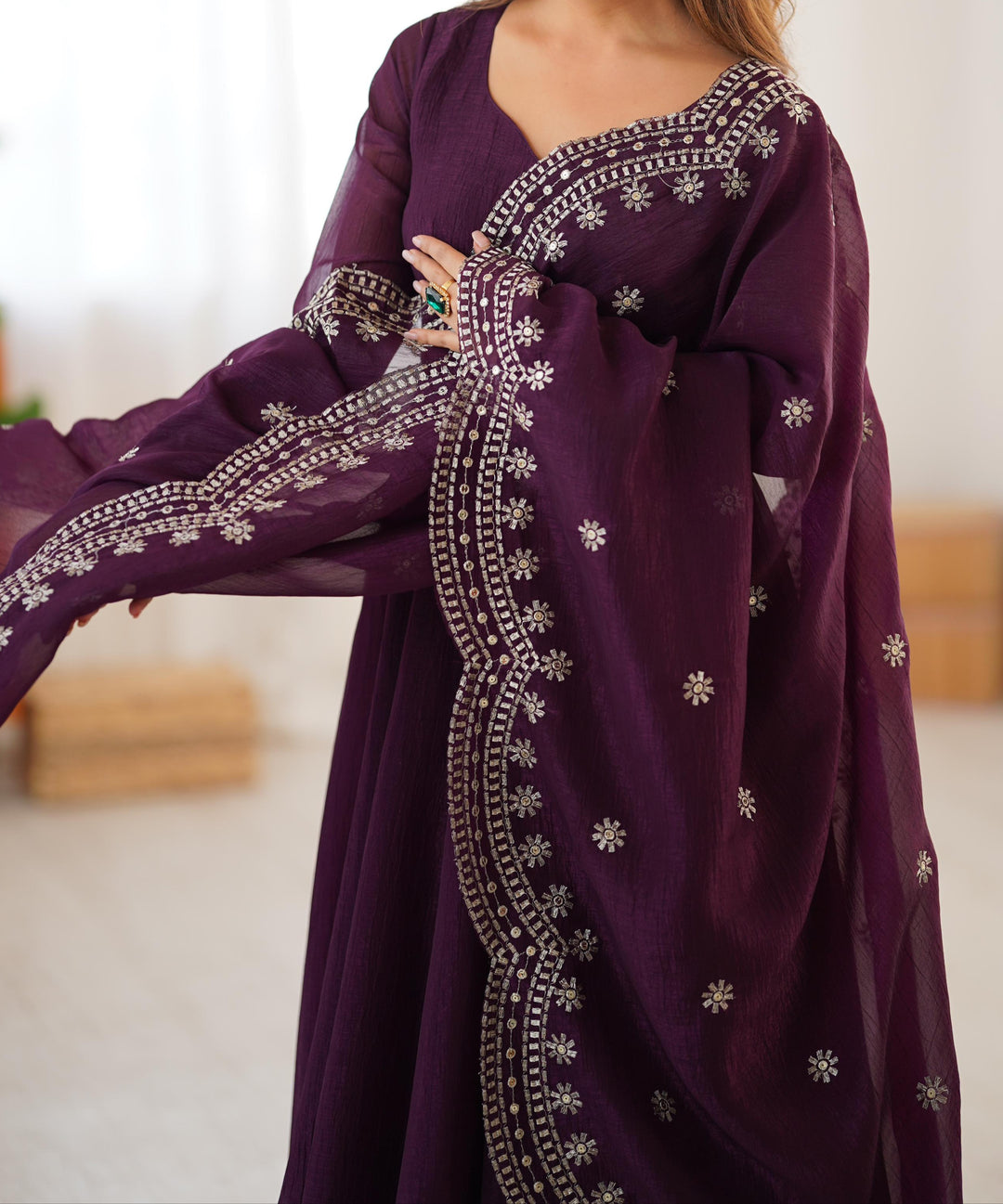 Nectar Wish Fancy Silk Gown Set