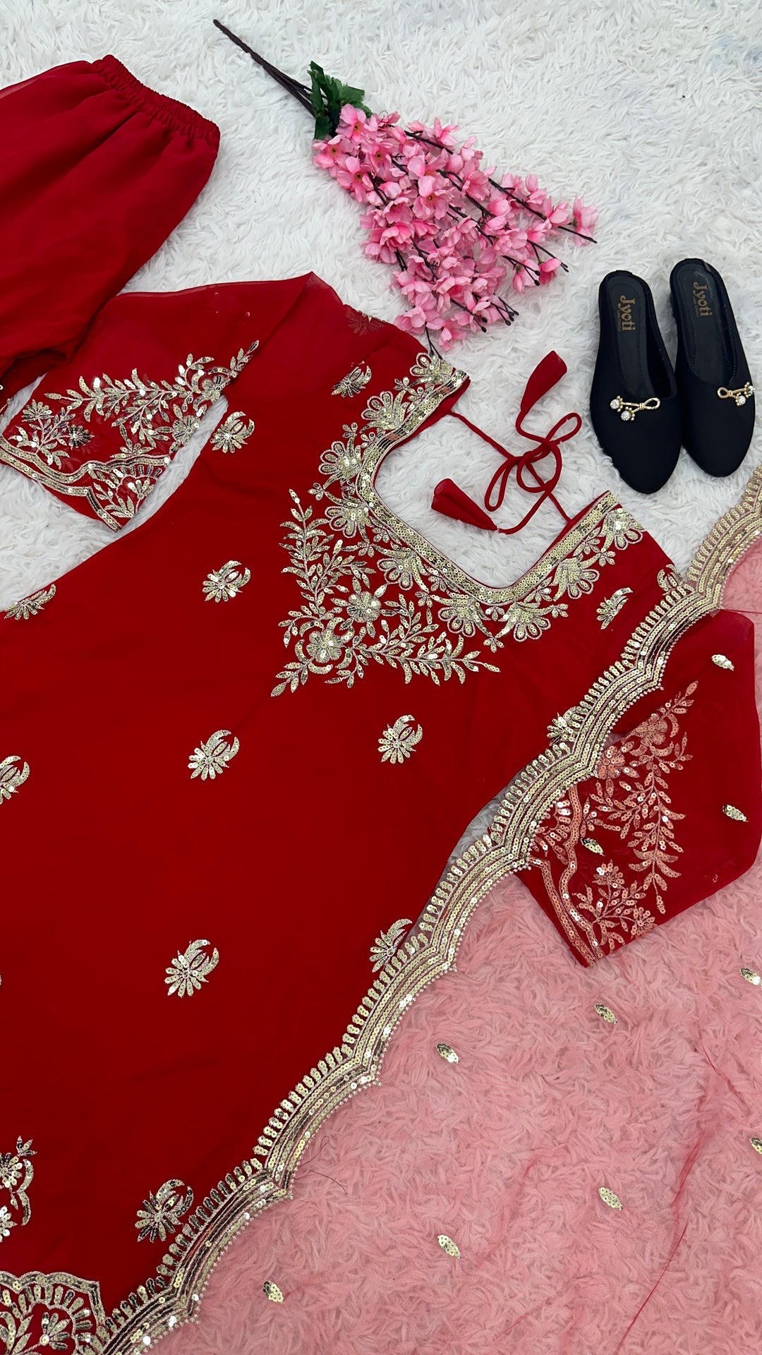 Mohini Georgette Sharara Set