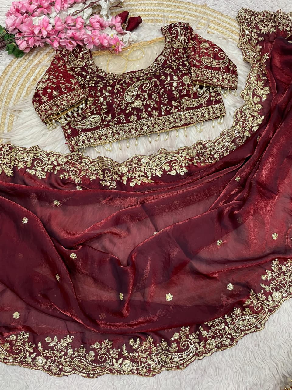 Humming Tune Satin Silk Saree