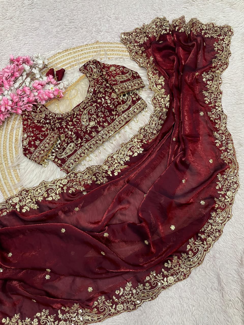 Humming Tune Satin Silk Saree