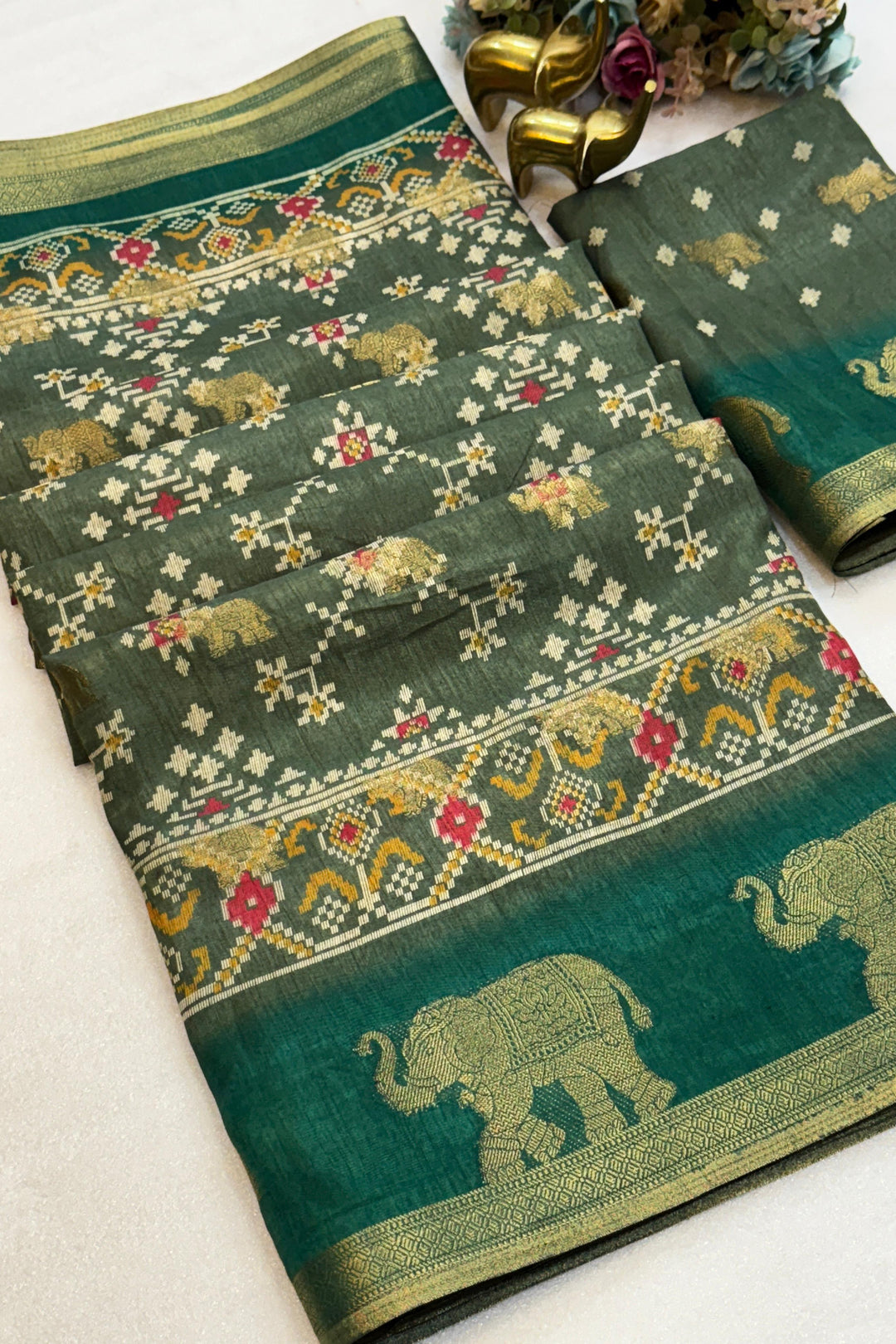 Musical Essence Dola Silk Saree