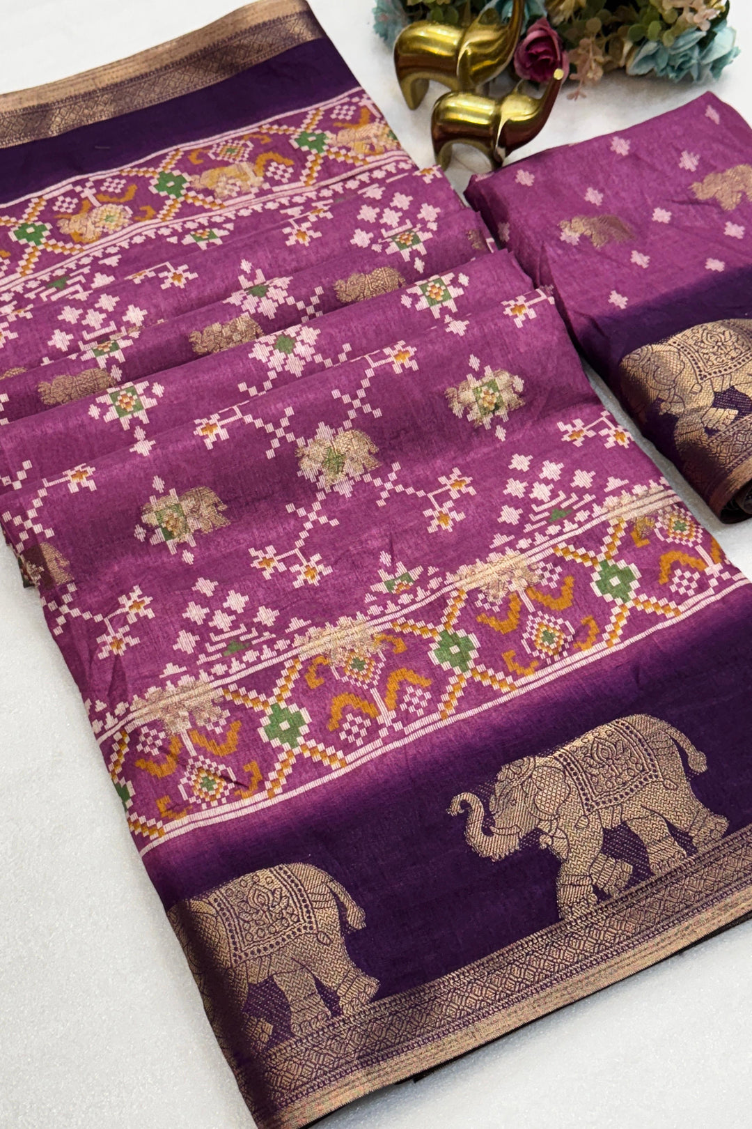 Musical Essence Dola Silk Saree