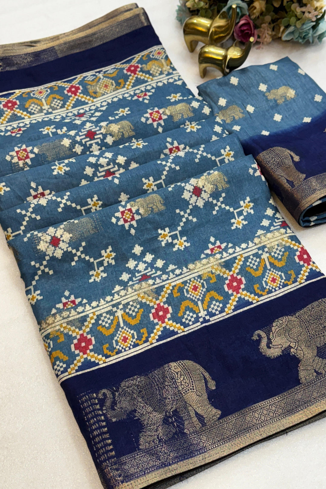 Musical Essence Dola Silk Saree