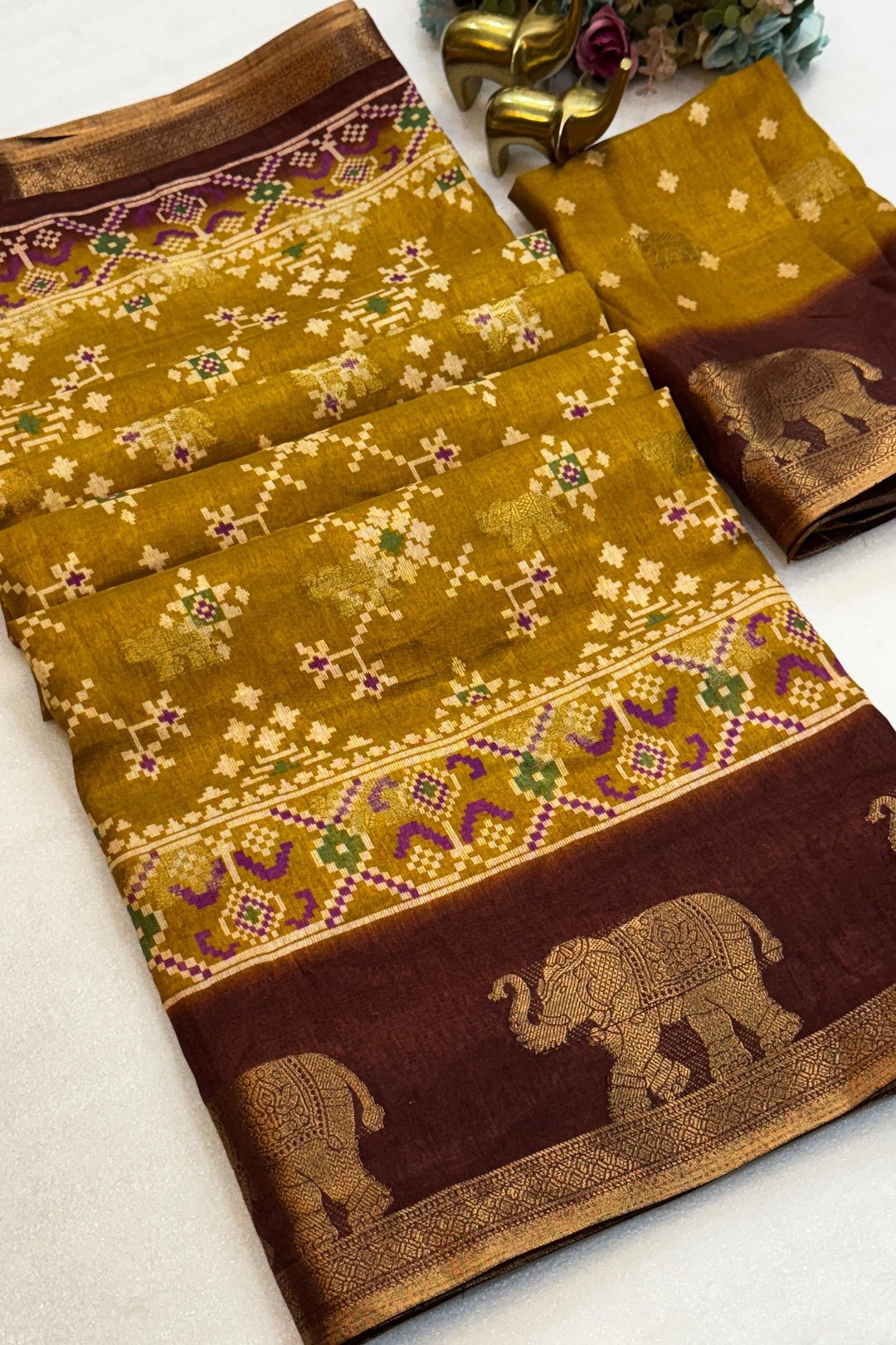 Musical Essence Dola Silk Saree