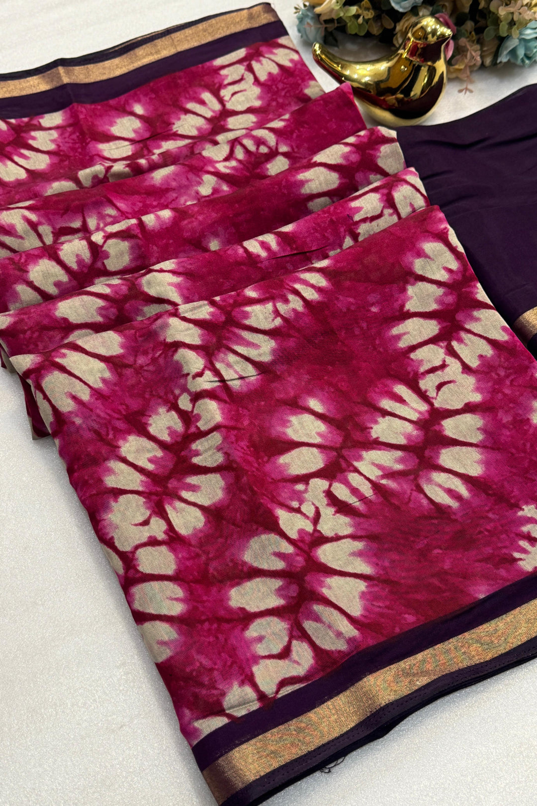 Ethnic With Modern Mangalagiri Silk Saree