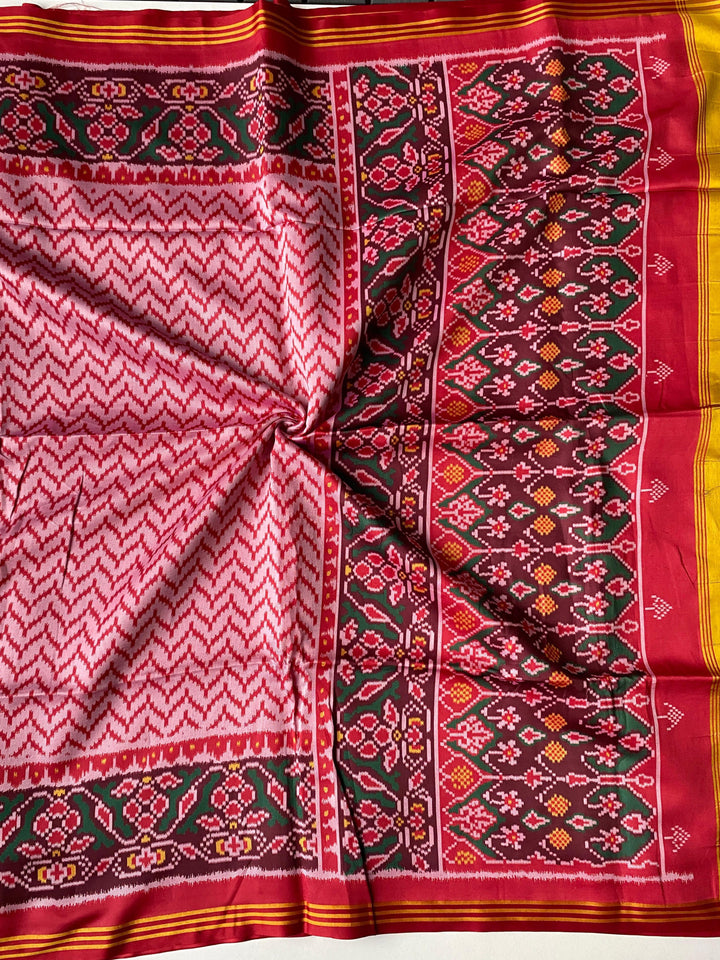 Seraphic Shine Bandhej Patola Silk Saree