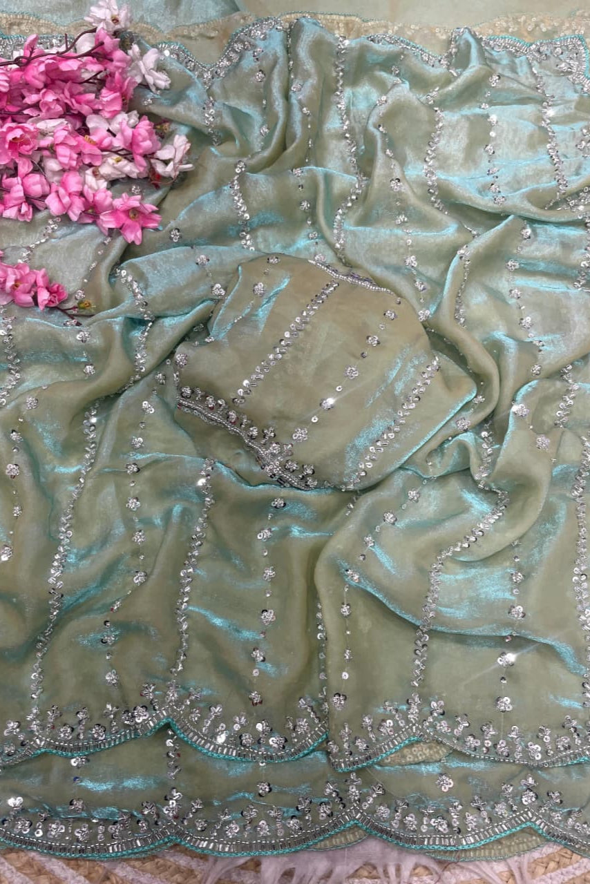 Wind’s Embrace Fancy Silk Saree