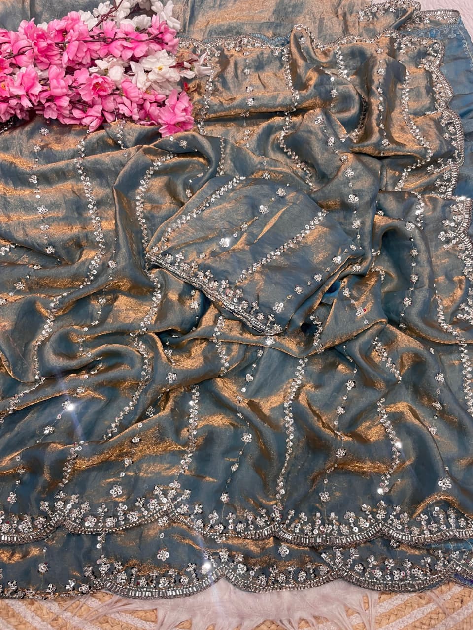 Wind’s Embrace Fancy Silk Saree