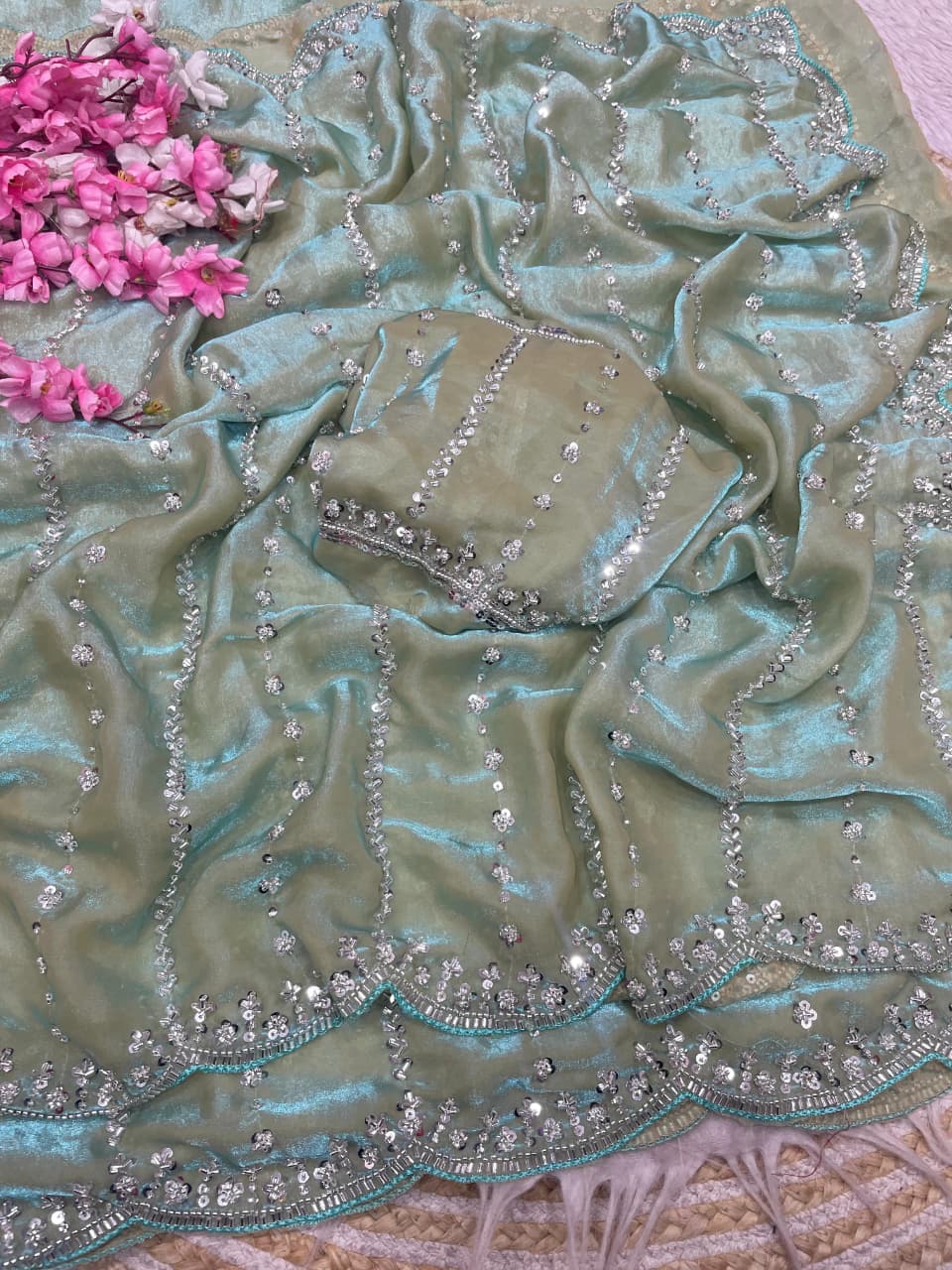 Wind’s Embrace Fancy Silk Saree