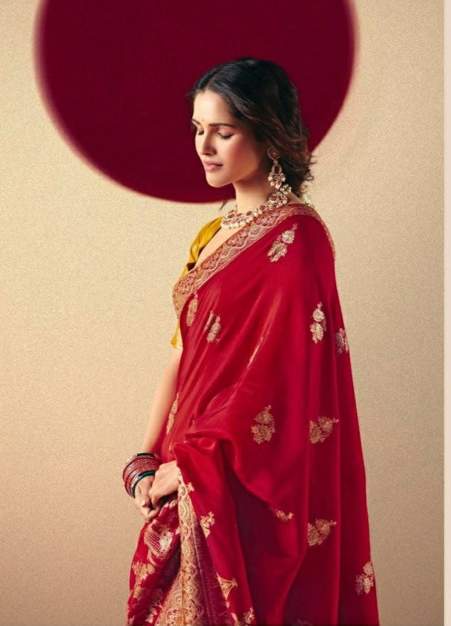 Sutra of Love Fancy Dola Viscous Silk Saree