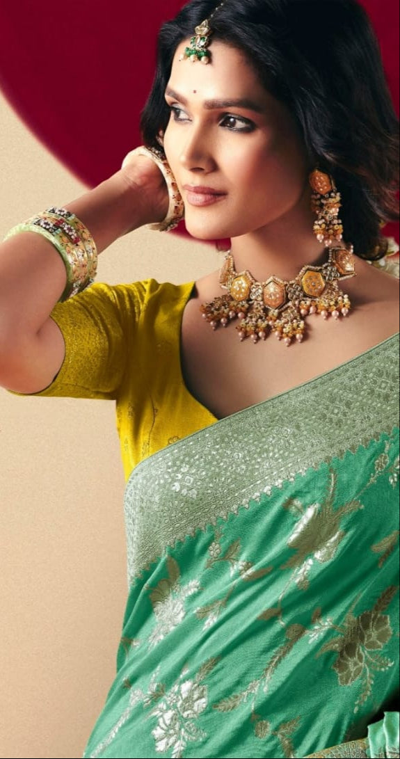 Sutra of Love Fancy Dola Viscous Silk Saree