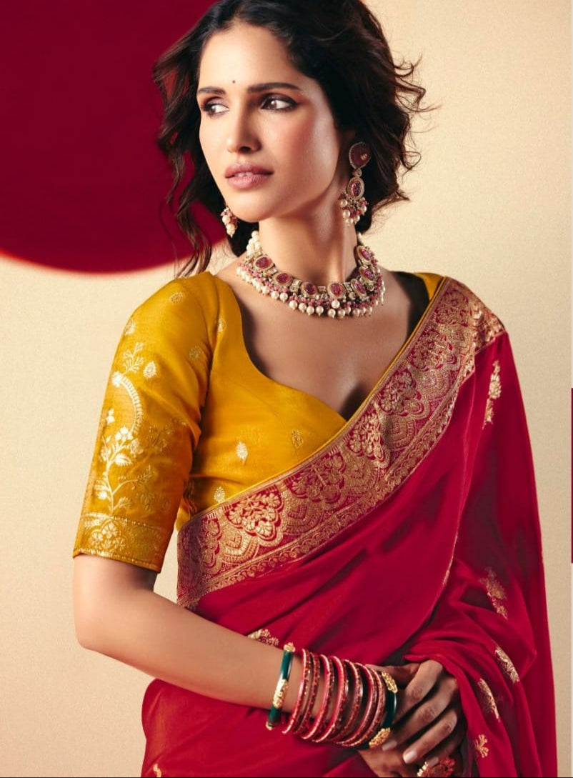 Sutra of Love Fancy Dola Viscous Silk Saree