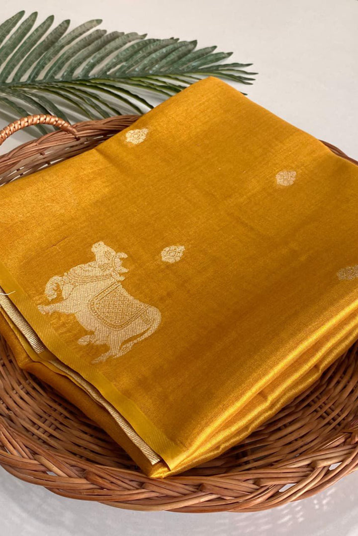 Divine Kamdhenu Tissue Silk Saree