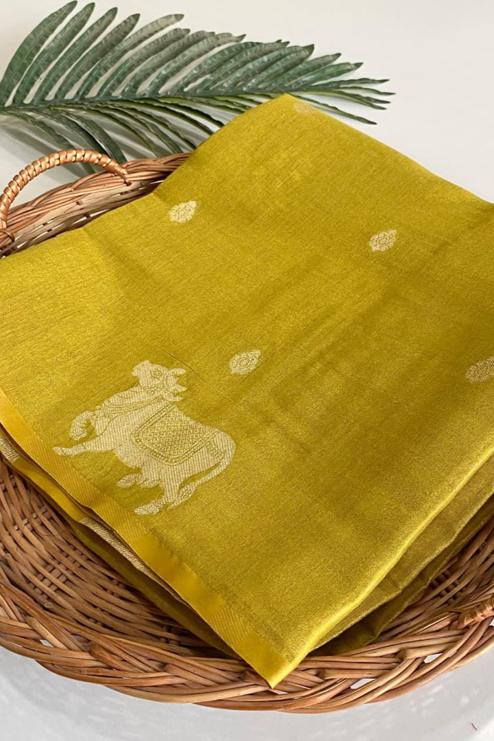 Divine Kamdhenu Tissue Silk Saree