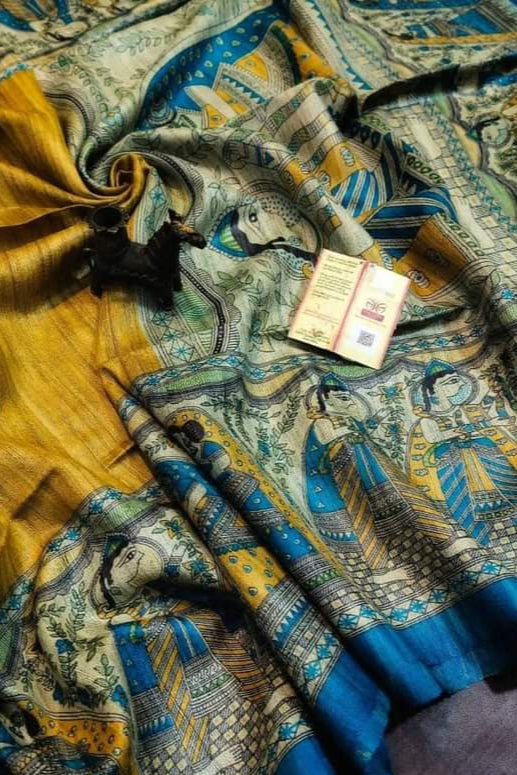 Aabhaangi Ghicha Tussar Silk Saree