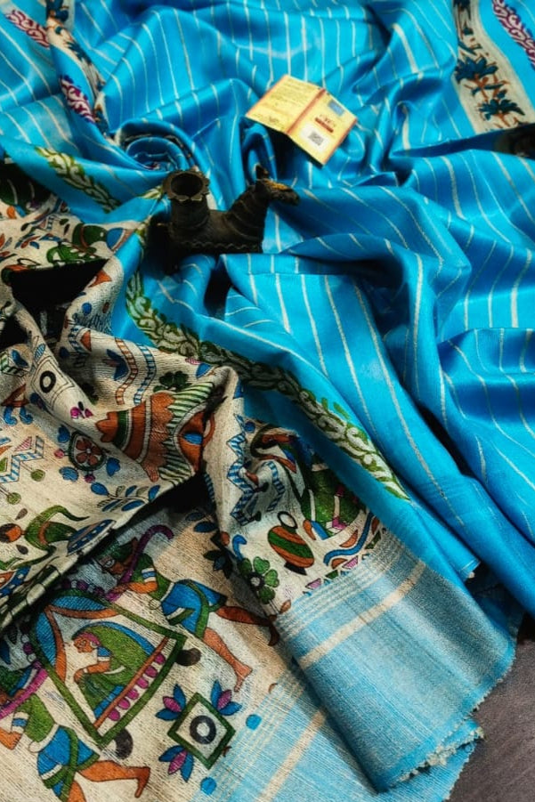 Aabhaangi Ghicha Tussar Silk Saree