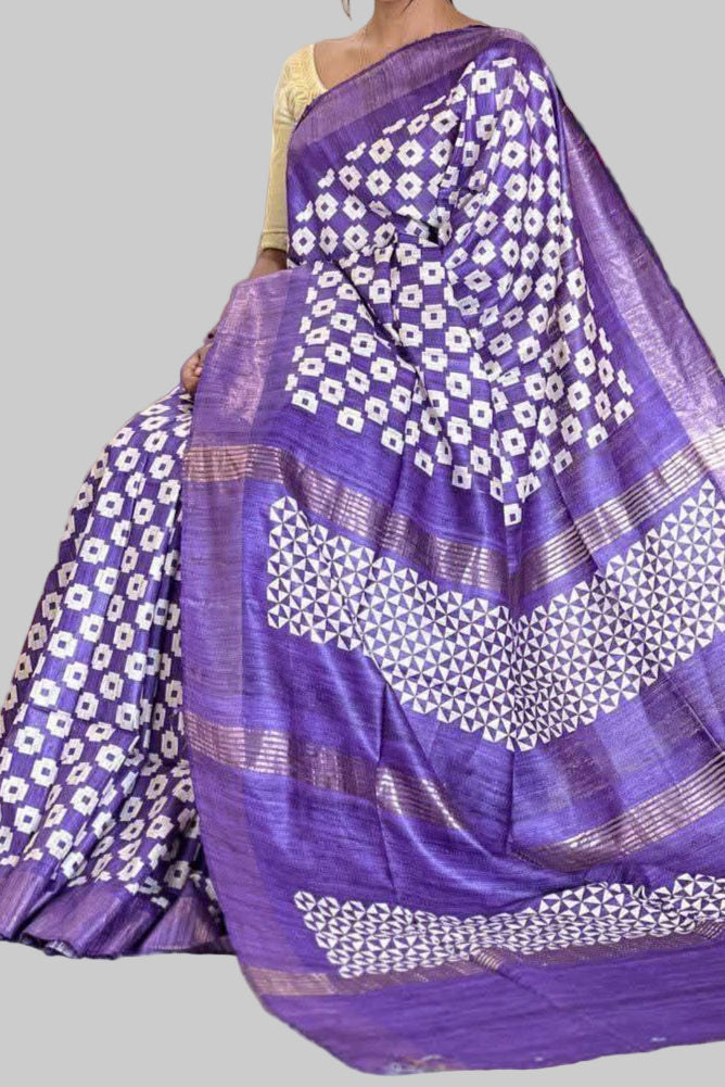 Tussarika Ghicha Tussar Silk Saree