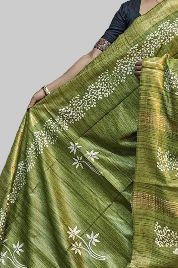 Tussarika Ghicha Tussar Silk Saree