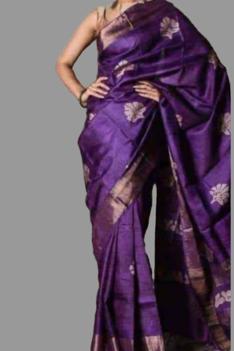 Tussarika Ghicha Tussar Silk Saree