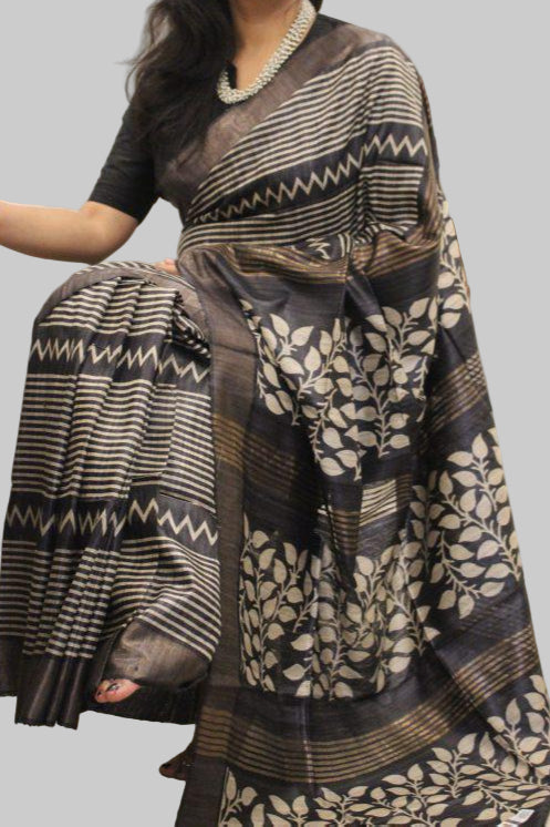 Tussarika Ghicha Tussar Silk Saree