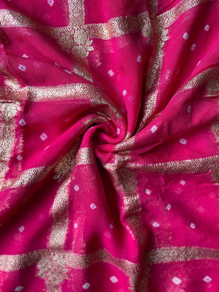 Golden Harmony Georgette Saree