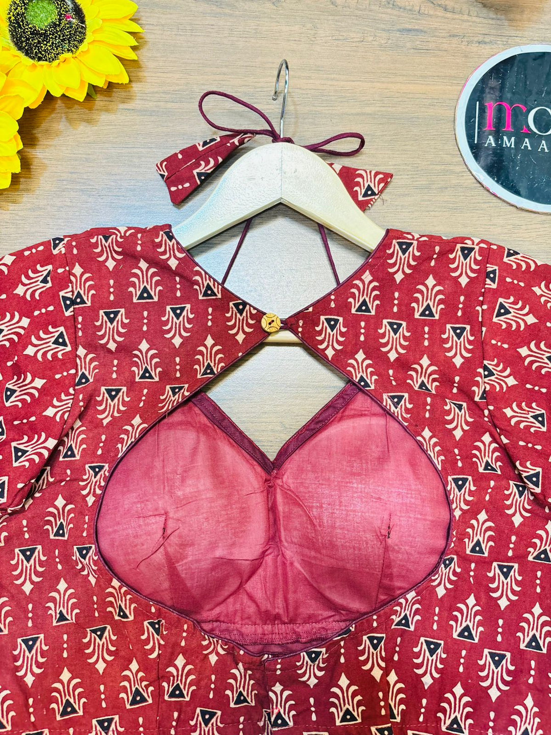 Ajrakh Style Masaba Cotton Blouse