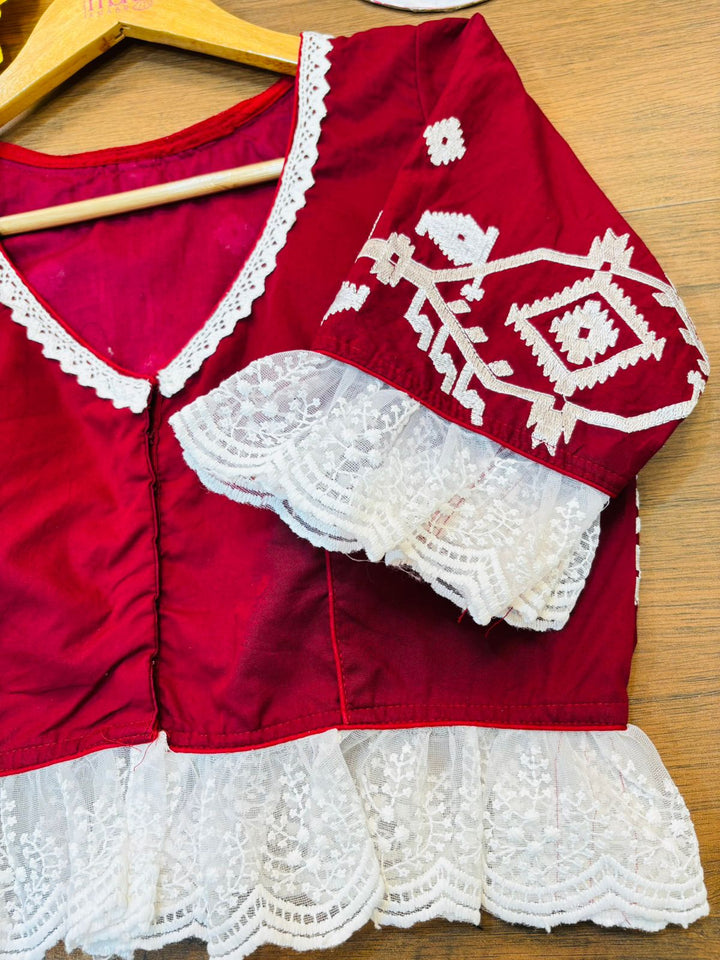 Dhara- Khadi Cotton Designer Blouse