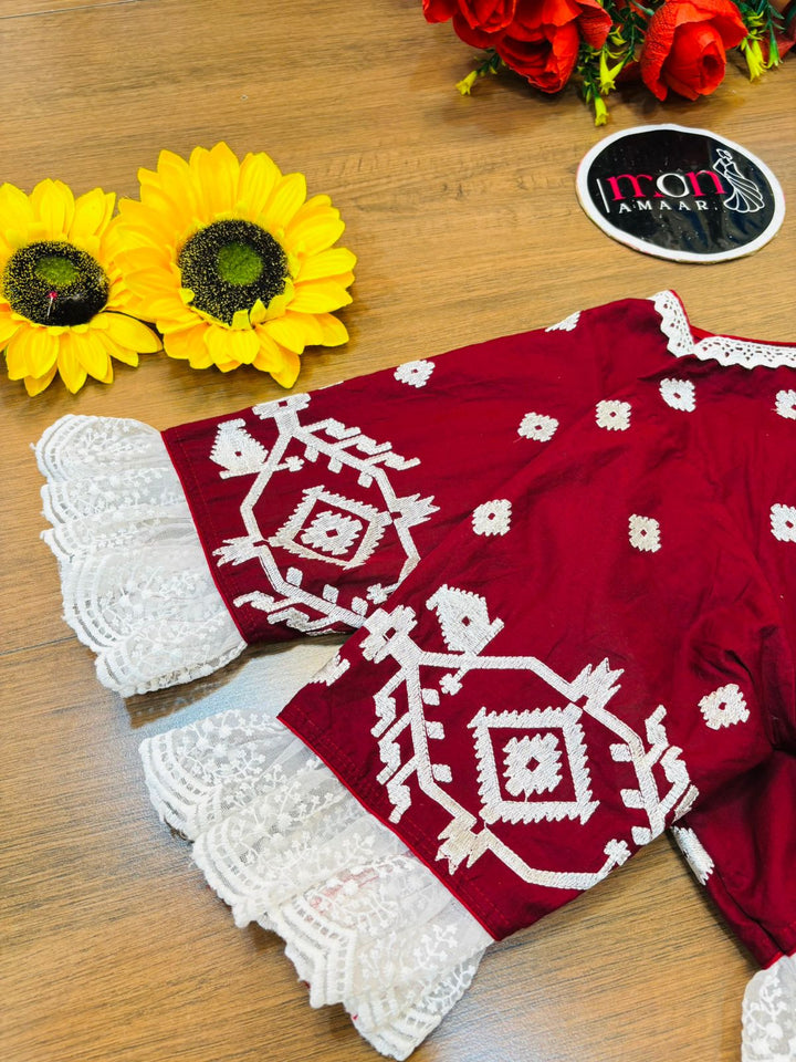 Dhara- Khadi Cotton Designer Blouse