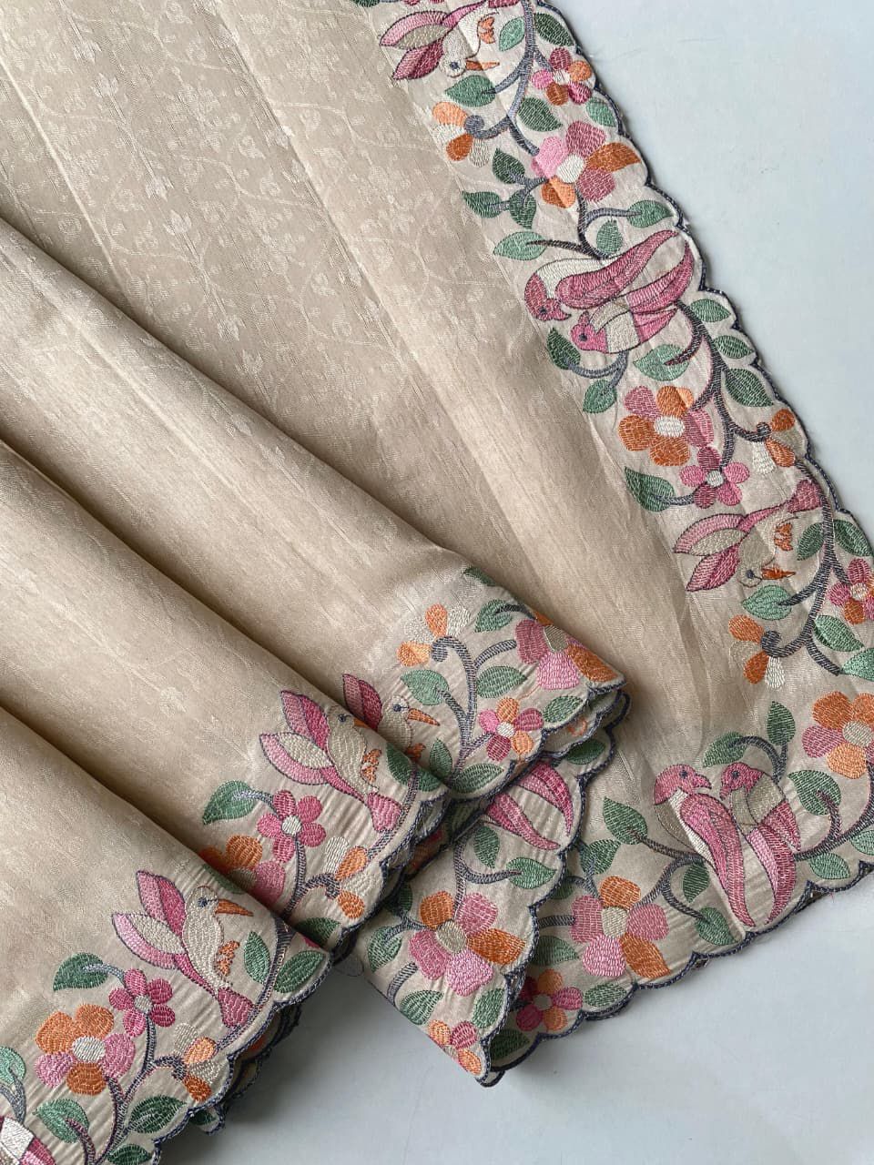 Evening Embrace Tussar Silk Saree