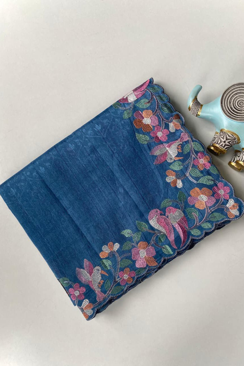 Evening Embrace Tussar Silk Saree