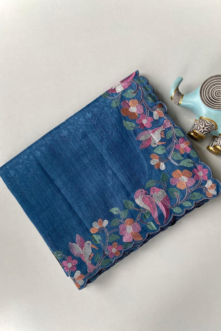 Evening Embrace Tussar Silk Saree