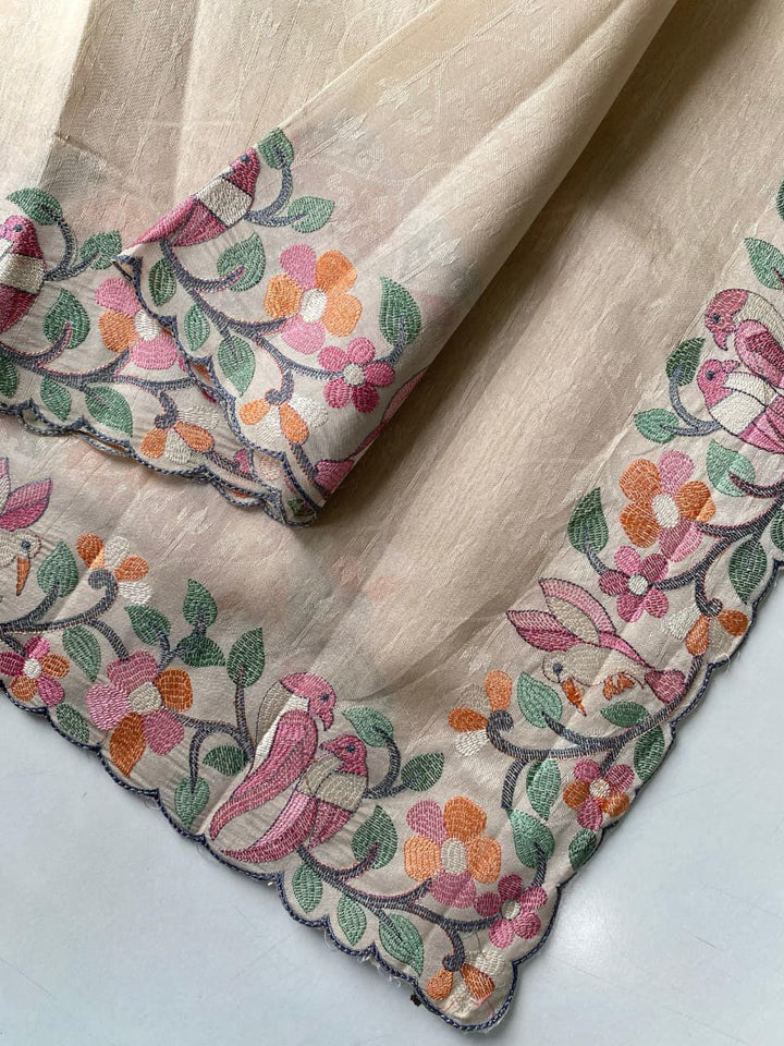 Evening Embrace Tussar Silk Saree