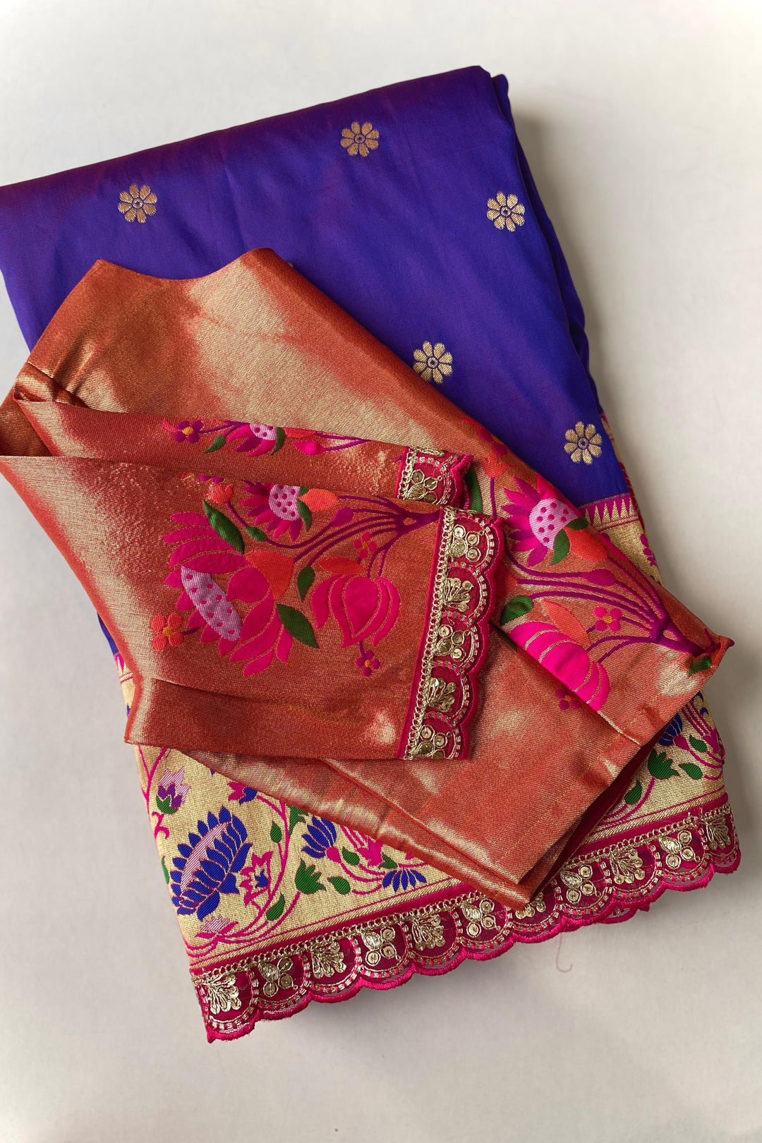 Aurora Whisper Paithani Silk Saree