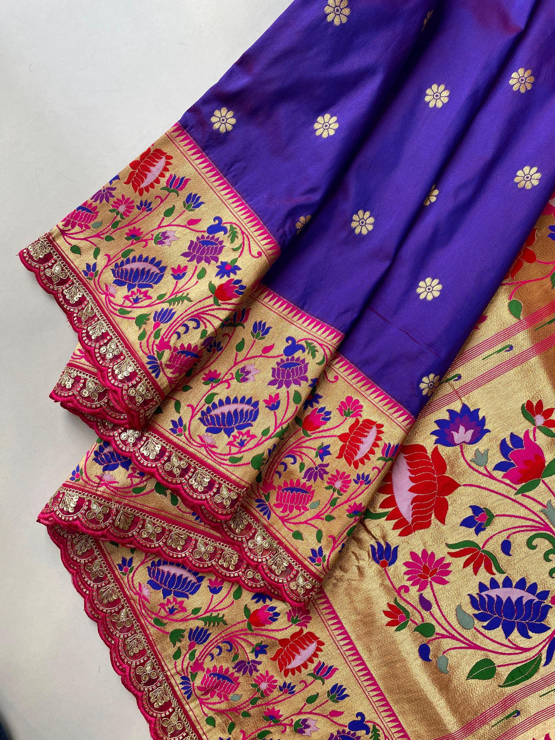 Aurora Whisper Paithani Silk Saree