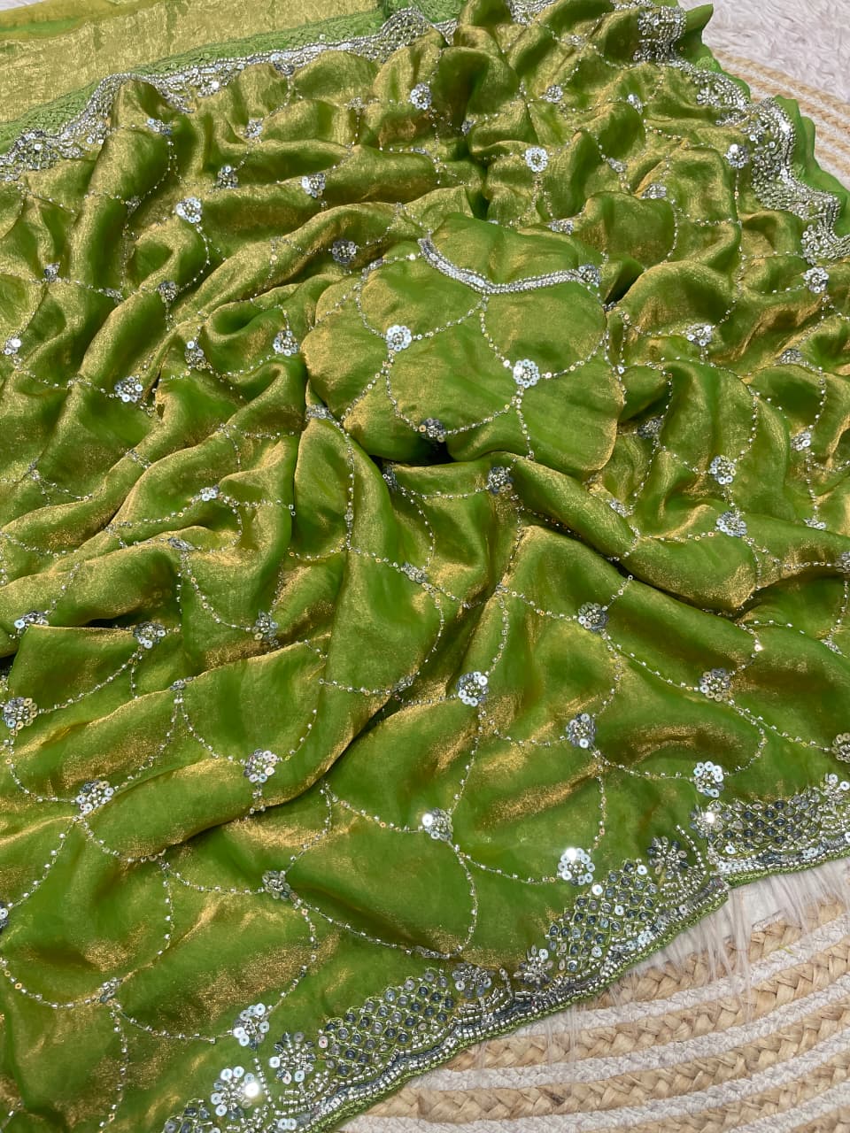 Lumira Fendy Satin Silk Saree