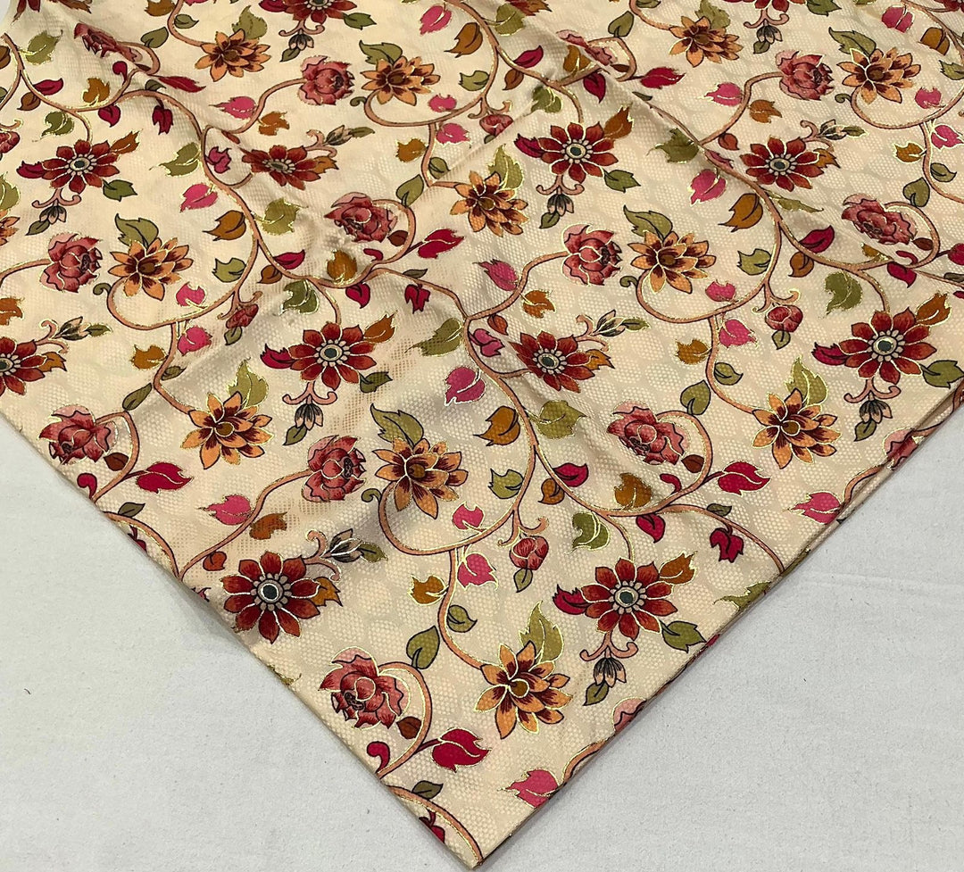 Line of Gold Fancy Chiffon Saree